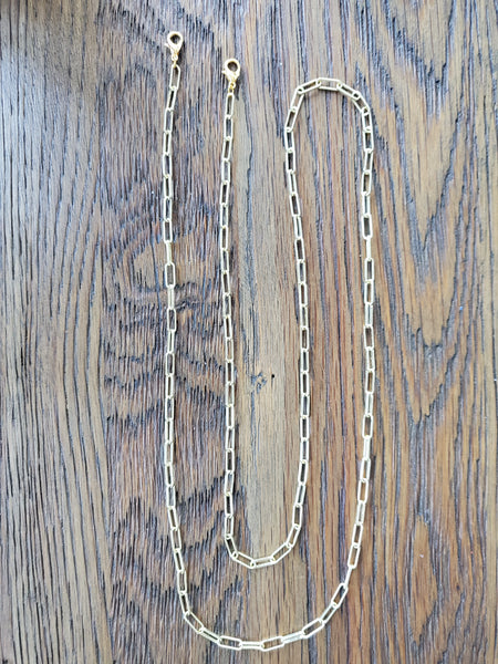 14k Gold Plated Mask Holder Chain